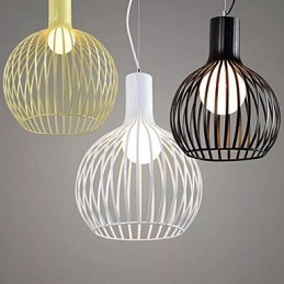 Amerikaanse Retro Gecontracteerde Smeedijzeren Vogelkooi Kroonluchter Lamp Licht