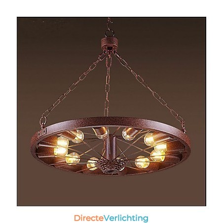 Retro wiel hanglamp om de oude industriële hanglamp te maken Retro wiel hanglamp om de oude industriële hanglamp te maken