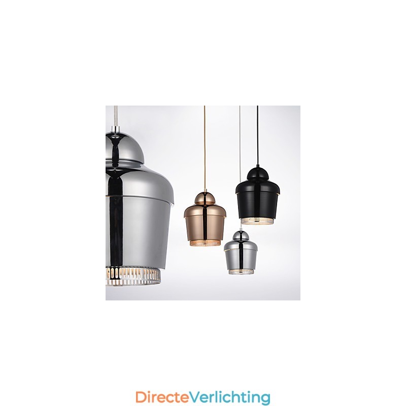 Hanglamp 1 Licht Moderne Eenvoud Gouden Chroom Zwart Wit Koolstofstaal Metalen Kroonluchter