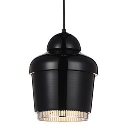 Hanglamp 1 Licht Moderne Eenvoud Gouden Chroom Zwart Wit Koolstofstaal Metalen Kroonluchter