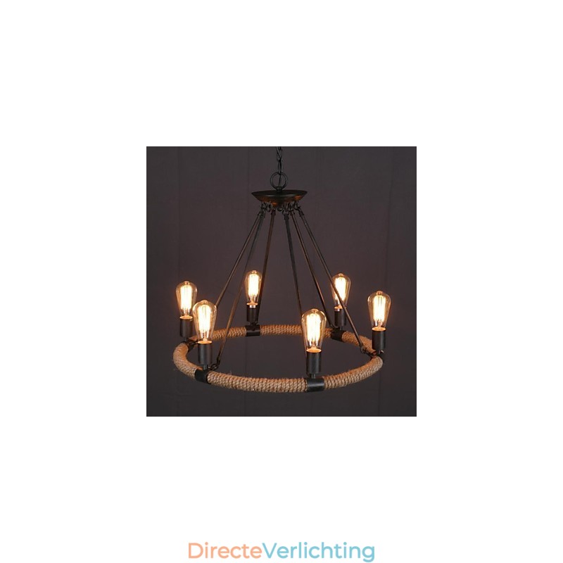 Hanglamp van metaal in landelijke mini-stijl