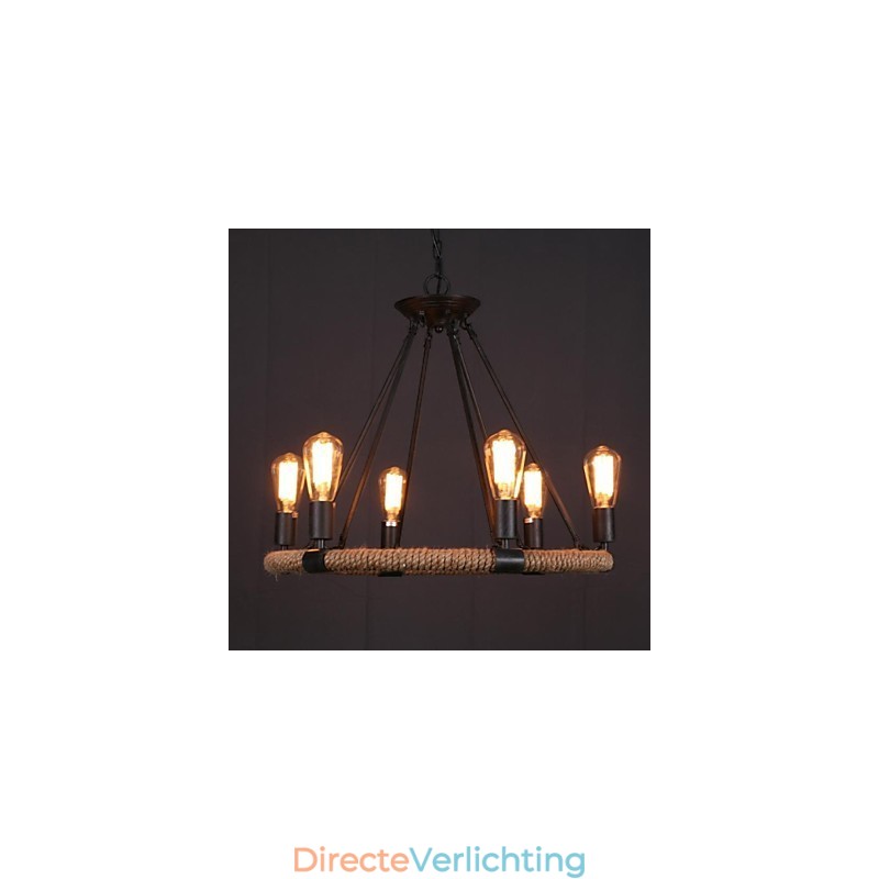 Hanglamp van metaal in landelijke mini-stijl