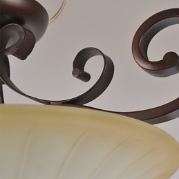 5 Vintage Mini Stijl Schilderij Metalen Hanglamp