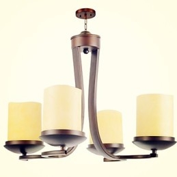 Traditionele klassieke retro mini-stijl schilderij metalen kroonluchter