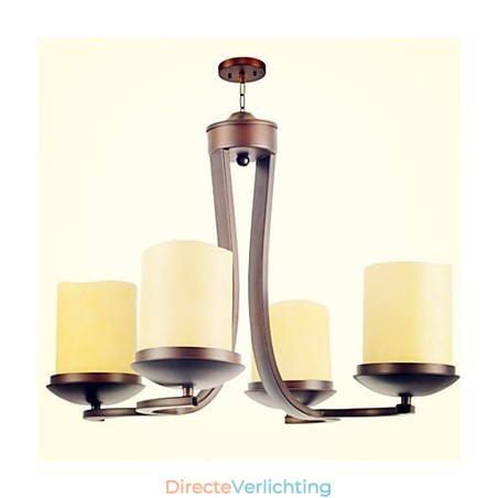 Traditionele klassieke retro mini-stijl schilderij metalen kroonluchter Traditionele klassieke retro mini-stijl schilderij metalen kroonluchter