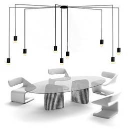 Noord-Europa gecontracteerde en geometrische snoerontwerp hanglamp