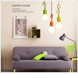 Mini Hanglamp 1 Licht Modern Minimalistisch Siliconen Snoepkleuren