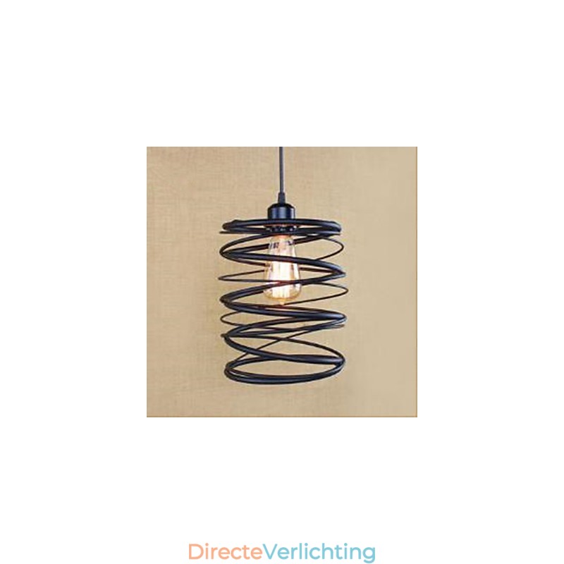 Amerikaanse restauratie van oude manieren smeedijzeren kookplaat creatieve moderne enkele kop hanglamp