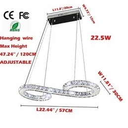 Model Hanglamp Moderne Kristallen Lampen Verlichting Luxe Plafondlamp Armaturen