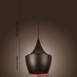 Moderne, eigentijdse retro mini-stijl schilderij hanglamp