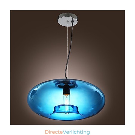 Hanglamp Modern Design Blauwe Glazen Lamp Inbegrepen Hanglamp Modern Design Blauwe Glazen Lamp Inbegrepen