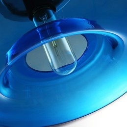Hanglamp Modern Design Blauwe Glazen Lamp Inbegrepen