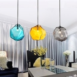 Hanglamp 3 lampen Italiaanse stijl Transparante galvanisering