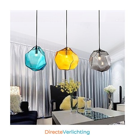 Hanglamp 3 lampen Italiaanse stijl Transparante galvanisering Hanglamp 3 lampen Italiaanse stijl Transparante galvanisering