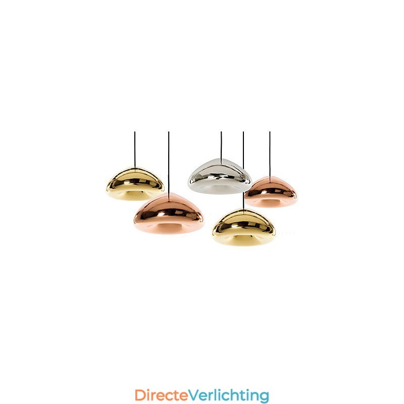 Moderne, eigentijdse metalen hanglamp met schilderij