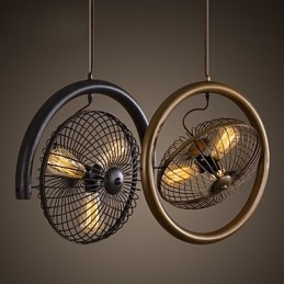 Retro Klassieke Metalen Plafondventilator Lampen Eenvoudige Hanglampen Café Hanglamp