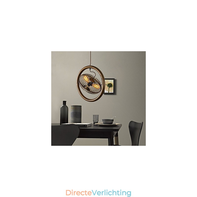 Retro Klassieke Metalen Plafondventilator Lampen Eenvoudige Hanglampen Café Hanglamp
