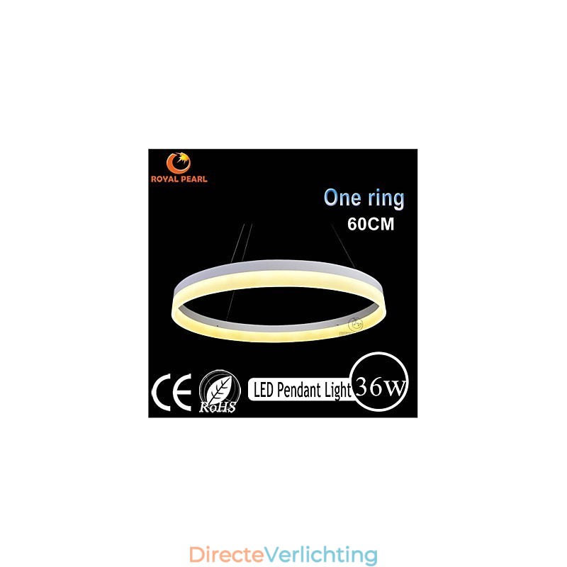 1 Ring 3 Ringen Art Deco Kroonluchter 60cm Hanglamp 36W