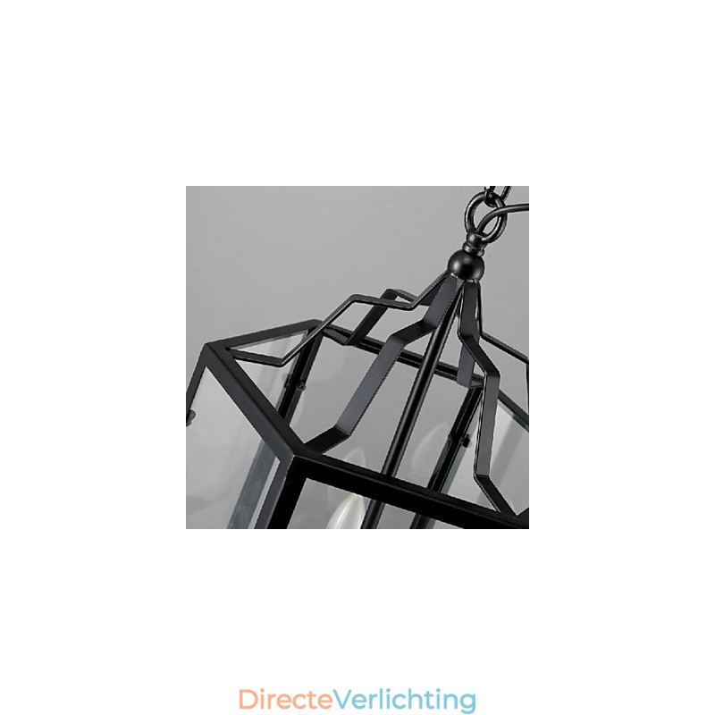Traditionele Klassieke Vintage Retro Lantaarn Land Mini Stijl Schilderij Metalen Hanglamp Eetkamer