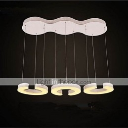 Drie C-type acryl kroonluchter kroonluchter