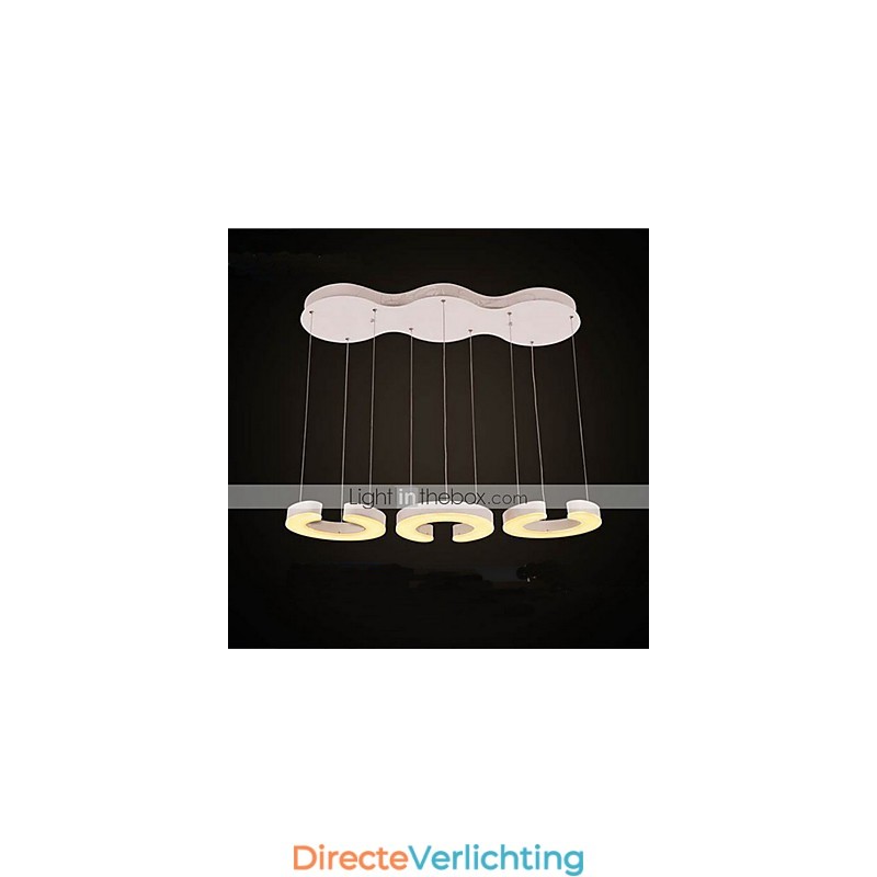 Drie C-type acryl kroonluchter kroonluchter