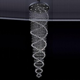 Moderne eigentijdse traditionele klassieke rustieke lodge vintage land eiland kristal gegalvaniseerde metalen hanglamp