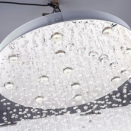 Moderne eigentijdse traditionele klassieke rustieke lodge vintage land eiland kristal gegalvaniseerde metalen hanglamp