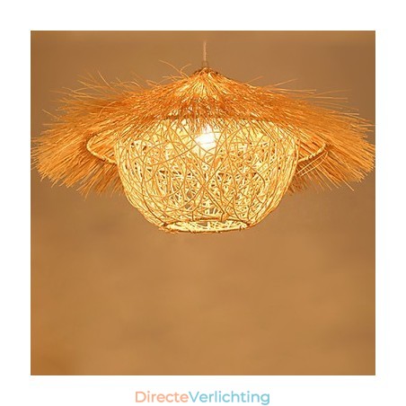 Moderne landelijke Cany Art geweven rotan enkele kop hanglamp Moderne landelijke Cany Art geweven rotan enkele kop hanglamp