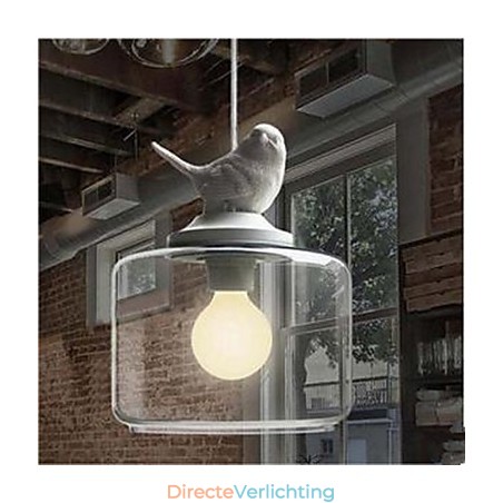 Enkelvoudige glazen vogel hanglamp Enkelvoudige glazen vogel hanglamp