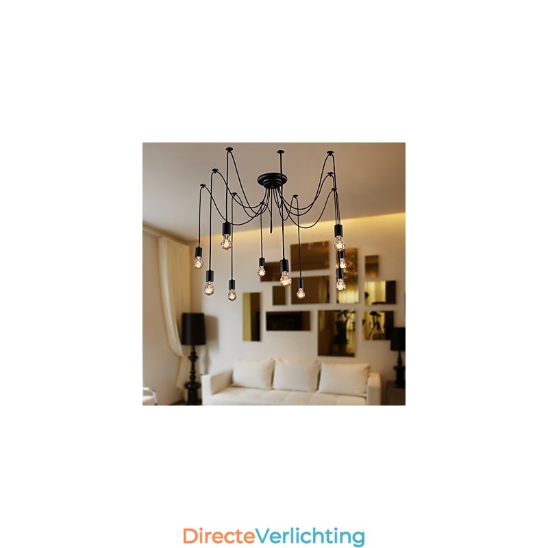Kroonluchter Vintage Design Lampen Inbegrepen Living 10 Lampen Hanglamp