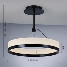 Moderne eigentijdse andere metalen hanglamp