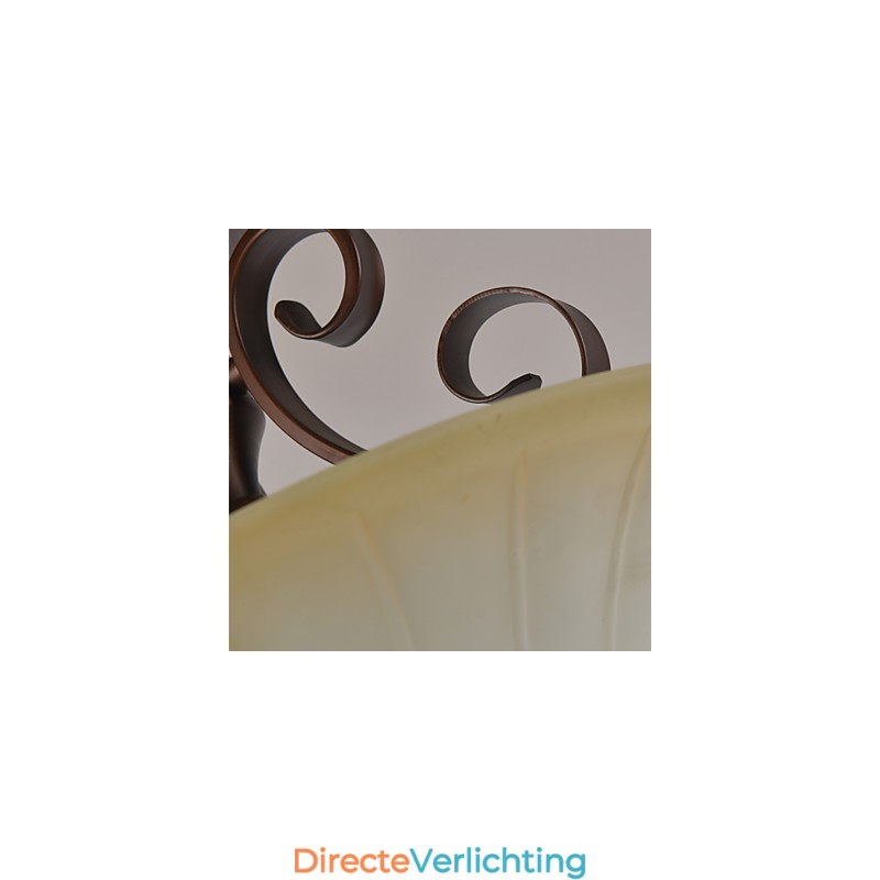 Rustieke Lodge Vintage Mini Stijl Schilderij Metalen Hanglamp