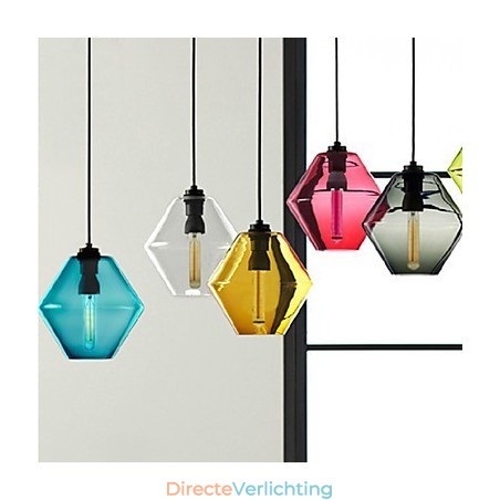 Candy Color enkelvoudige kop kunst glazen kroonluchter hanglamp met glazen kap (grijs geel groen rood roze blauw wit) Candy Color enkelvoudige kop kunst glazen kroonluchter hanglamp met glazen kap (grijs geel groen rood roze blauw wit)