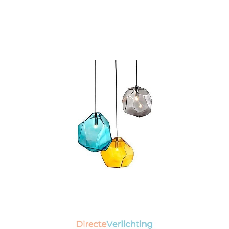 Creatieve ijskristallen glazen diamanten hanger chromatische druppellamp lamp licht