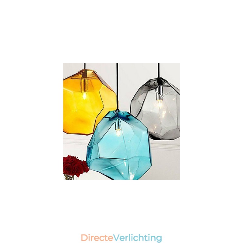 Creatieve ijskristallen glazen diamanten hanger chromatische druppellamp lamp licht