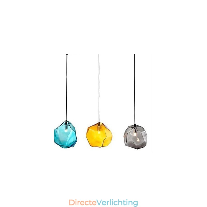 Creatieve ijskristallen glazen diamanten hanger chromatische druppellamp lamp licht