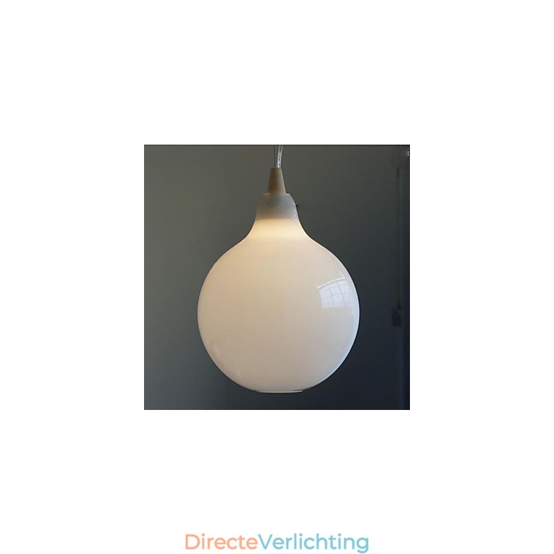 Melkwitte glazen fles Hanglamp Natuurlijke Curve