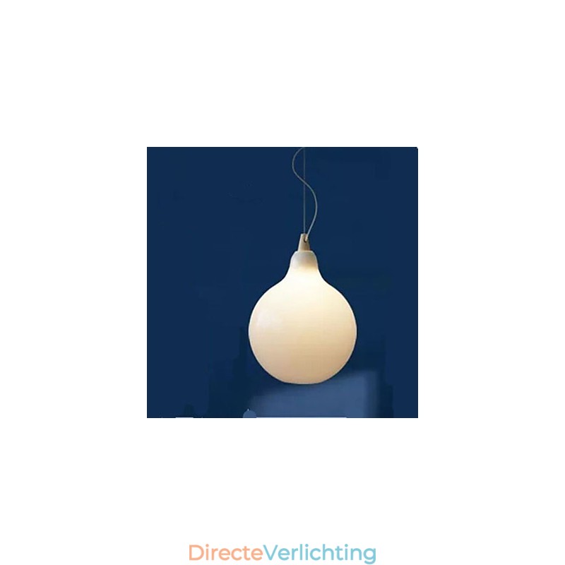 Melkwitte glazen fles Hanglamp Natuurlijke Curve