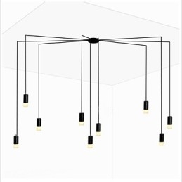 Noord-Europa creatieve gecontracteerde en geometrische lijn design hanglamp