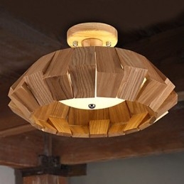 Moderne eigentijdse landelijke mini-stijl andere houten bamboe hanglamp
