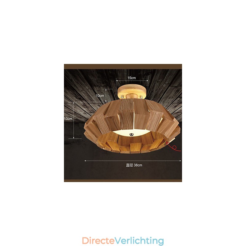 Moderne eigentijdse landelijke mini-stijl andere houten bamboe hanglamp