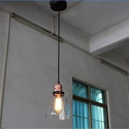 Minimalistische unieke retro glazen kroonluchter