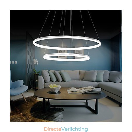 Moderne design hanglamp 4Hoogwaardige acryl dubbele ring pasvorm Moderne design hanglamp 4Hoogwaardige acryl dubbele ring pasvorm