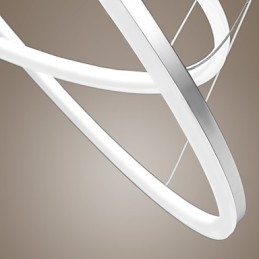 Moderne design hanglamp 4Hoogwaardige acryl dubbele ring pasvorm
