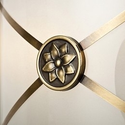 Moderne, eigentijdse decoratieve design koperen plafondlampfamilie