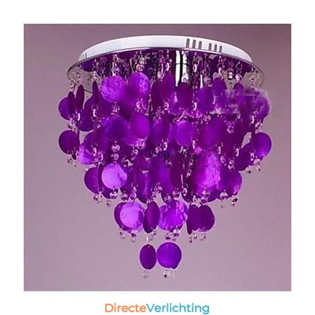 Warme kristallen plafondlamp schelp Warme kristallen plafondlamp schelp