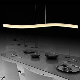 Moderne, eigentijdse hanglamp van chroom