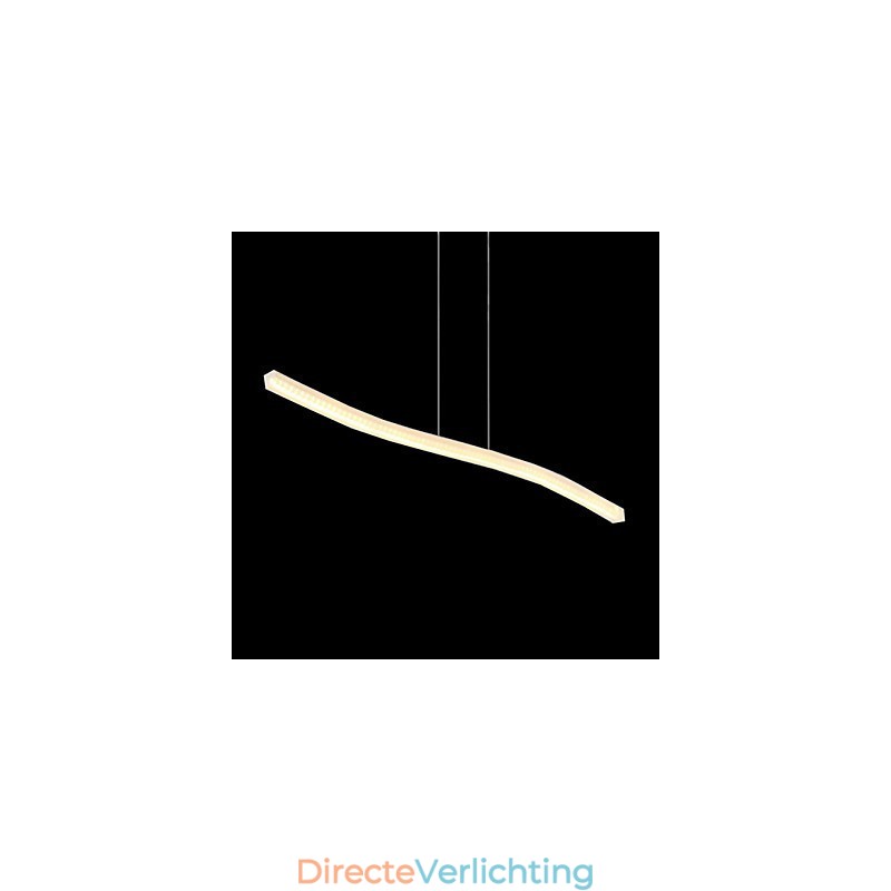 Moderne, eigentijdse hanglamp van chroom