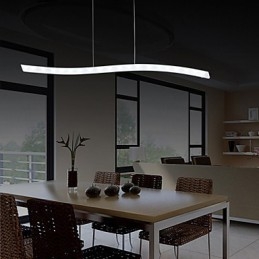 Moderne, eigentijdse hanglamp van chroom