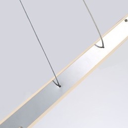 Moderne, eigentijdse hanglamp van chroom